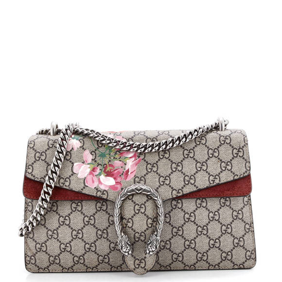 Gucci Small Dionysus Bag Blooms Print GG Coated Canvas - Picture 1 of 6